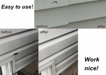 10 Vinyl Siding Repair Kit Cover Cracks Holes or Blemishes on Vinyl ...